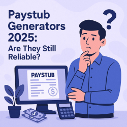 A man is thinking about paystub generator is reliable in 2025?